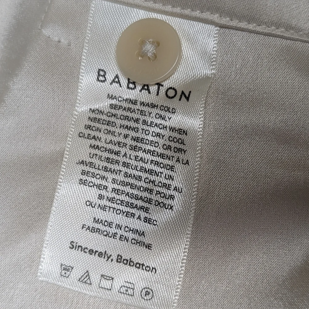 Aritzia Babaton Vogue satin pants Sz 12